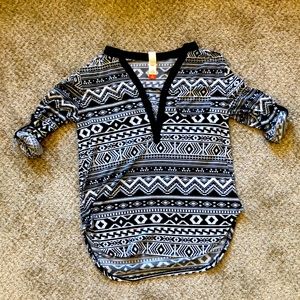Aztec print blouse